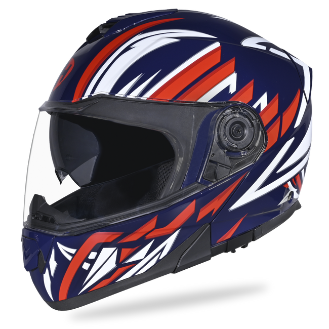 Daytona Glide Modular Motorcycle Helmet - DOT & ECE Approved, Bluetooth Ready, Dual Visor, Men/Women/Youth - W/ Liberty