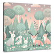 Pastel Woodland Canvas