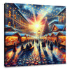 Melancholy at the Christmas Market Canvas