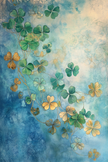 Illuminated Clover Canvas