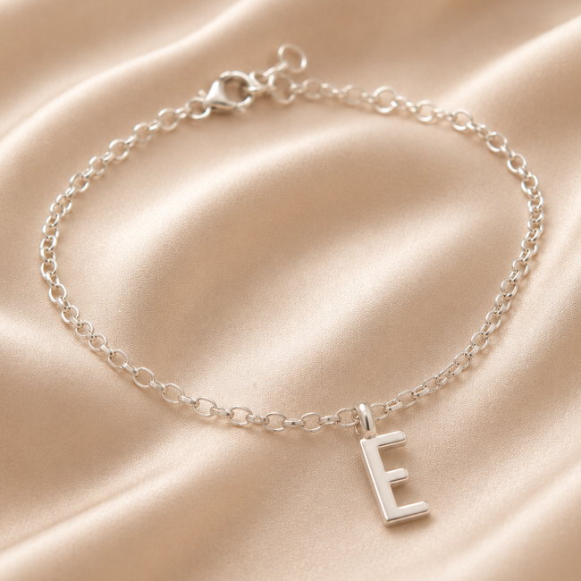Pulsera de eslabones con letras