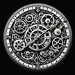 Intricate Time: Clockwork Cotton Cushion