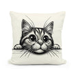 Curious Cat Cotton Cushion