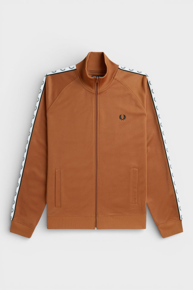 Bunda Fred Perry Taped Track Jacket v barvě marmalade