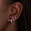 Hannah Martin Chained Pearl Stud Earrings