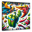 Veggie Villains and Heroes Canvas