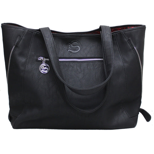BURNT ROSE - Tote Bag - Top quality PU Leather Studded