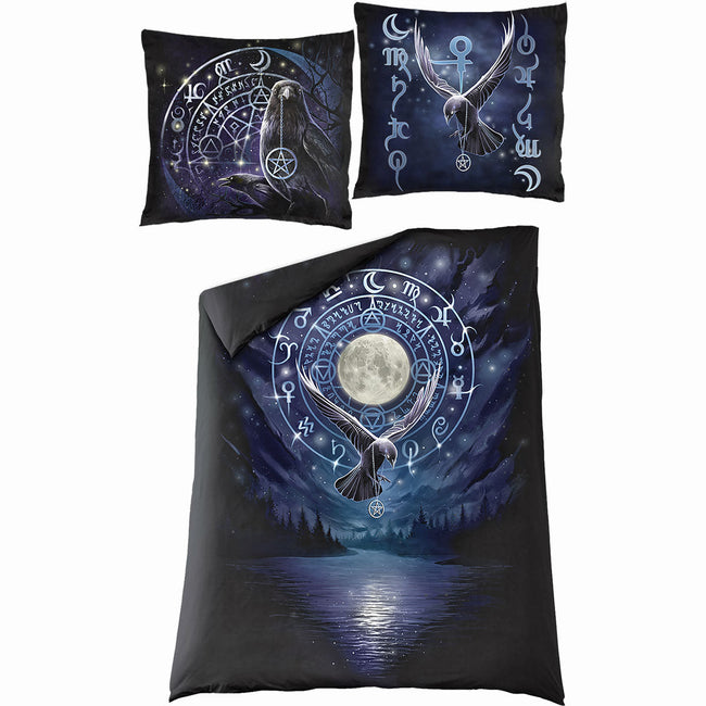 WITCHCRAFT - Funda Nórdica Individual de Algodón + Funda de Almohada para Reino Unido y Europa