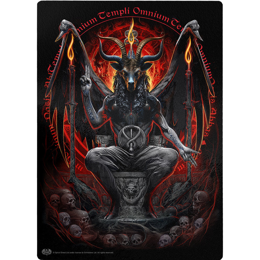 BAPHOMET - Glass Chopping Board (Rectangular)