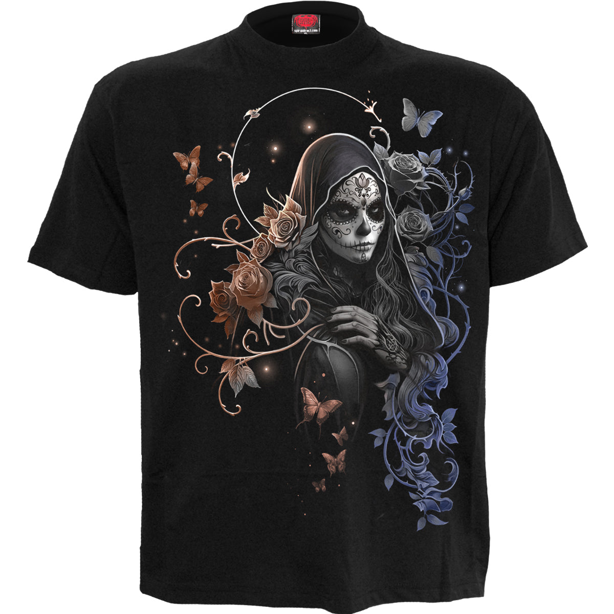 GOTHIC GRACE - Front Print T-Shirt Black