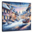 Melancholic Winter's Reflection Canvas