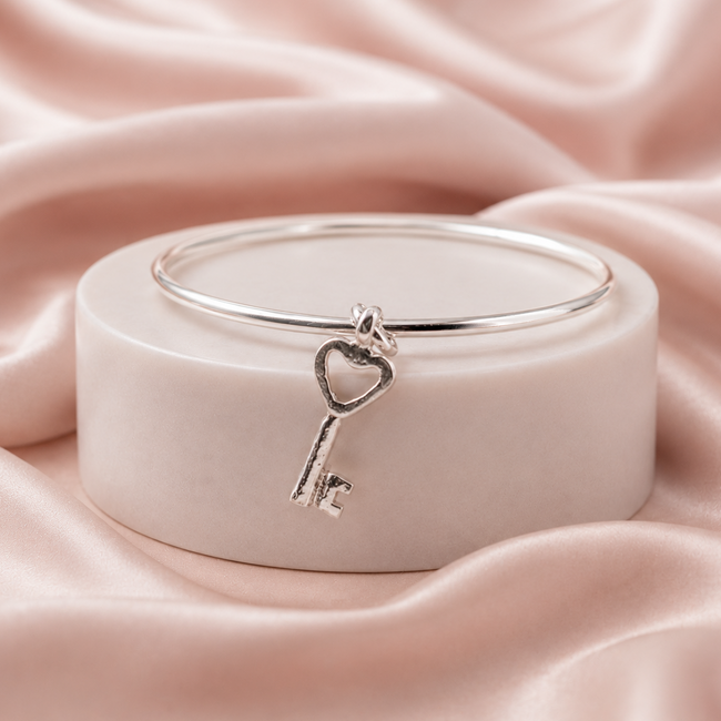 Key to my Heart  Charm Bangle