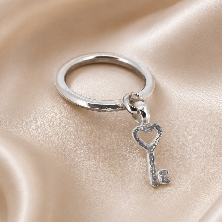 Key to My Heart Dangle Ring