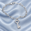 Key to my Heart  Trace Chain Bracelet