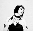 Necessary Evil Aphrodite Plunge Cowl Neck Top - Faux Leather Gothic Going Out Top