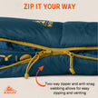 Kelty Solstice 20°F (-7°C) Synthetic Sleeping Bag - One Size - Midnight Navy/Woodthrush