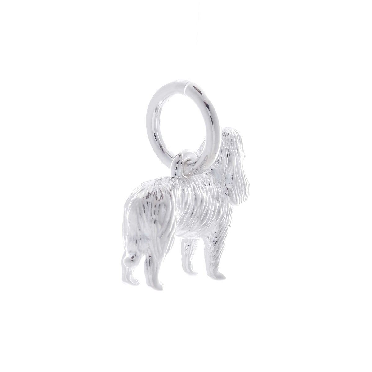 King Charles Spaniel Personalised Silver Dog Tag Necklace
