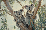 Koalas' Sanctuary Canvas