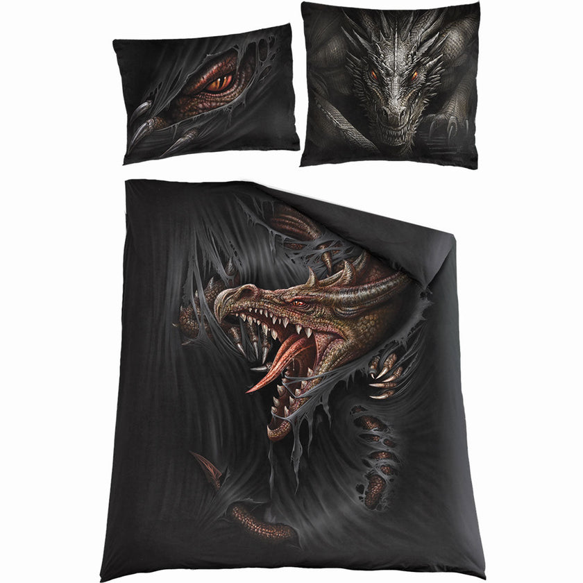 MAJESTIC DRACO - Funda Nórdica Doble + Funda de Almohada para Reino Unido y la Unión Europea