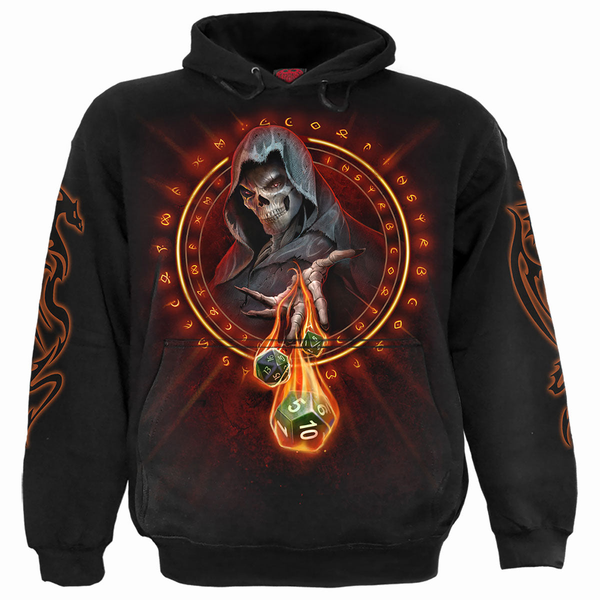 DUNGEON MASTER - Sudadera con Capucha Negra