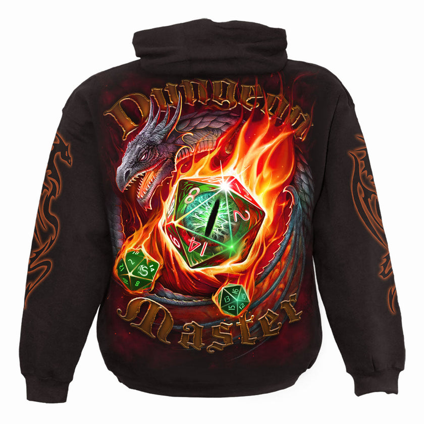 DUNGEON MASTER - Sudadera con Capucha Negra