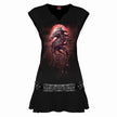 OAK DRAGON – Nieten-Minikleid Schwarz