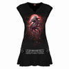 OAK DRAGON – Nieten-Minikleid Schwarz