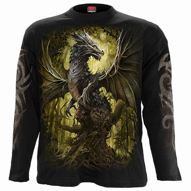 OAK DRAGON - Langarm-T-Shirt Schwarz