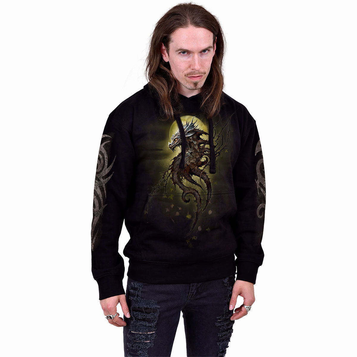 OAK DRAGON - Kapuzenpullover Schwarz