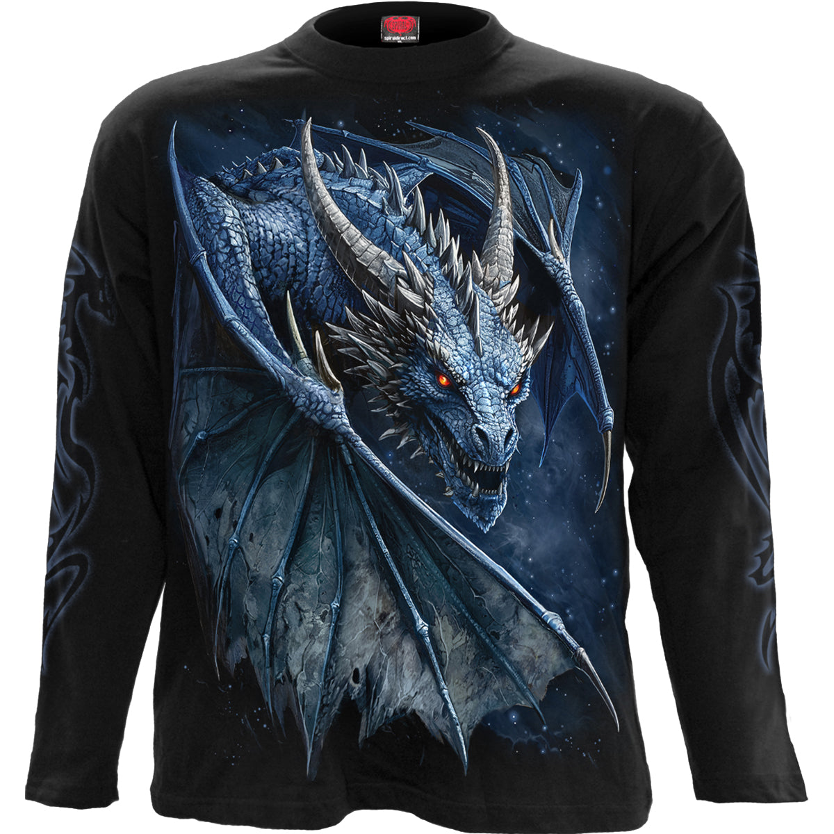 STORM DRAGON - Longsleeve T-Shirt Black