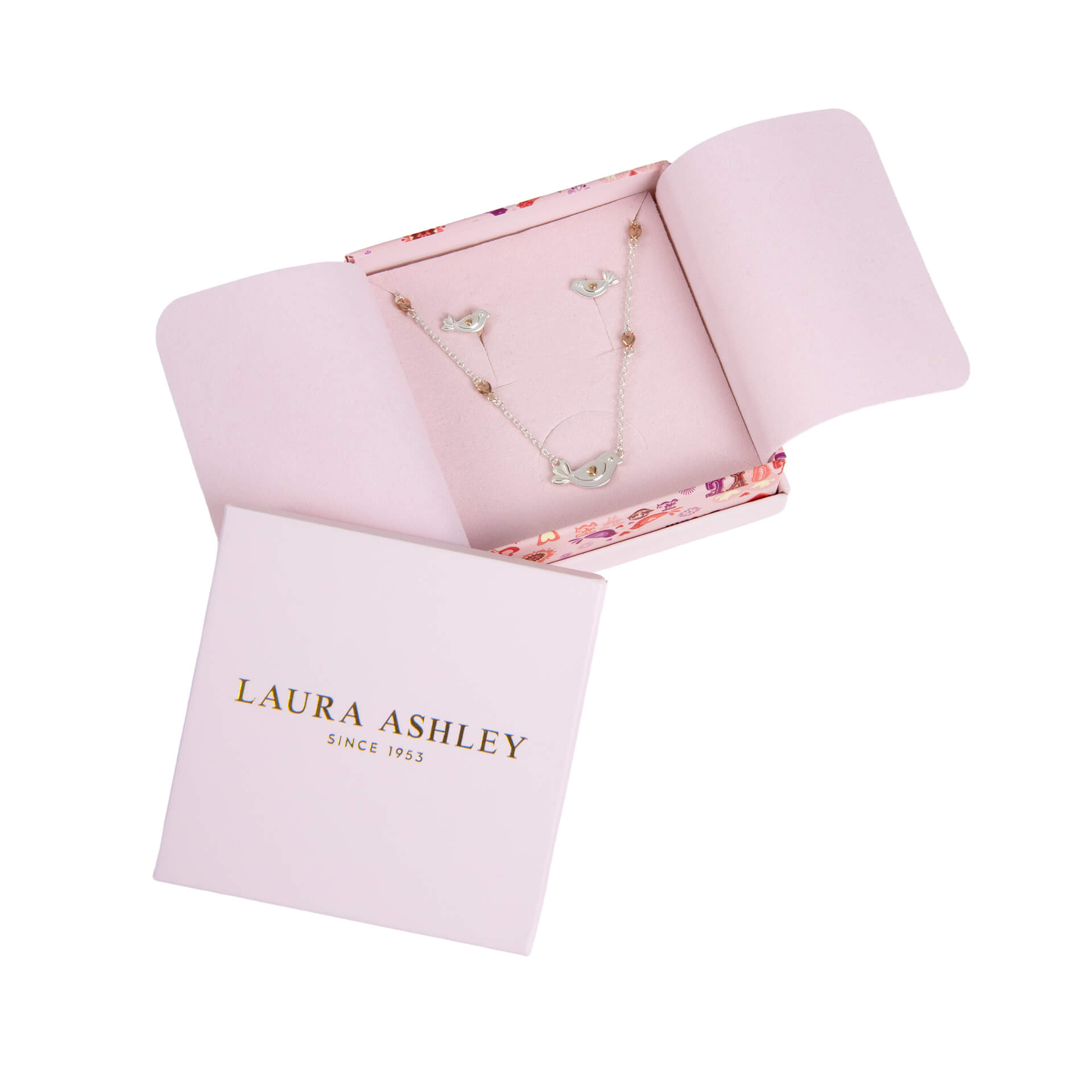 Laura Ashley Silver Kids Rosmere Love Mini Bird Necklace