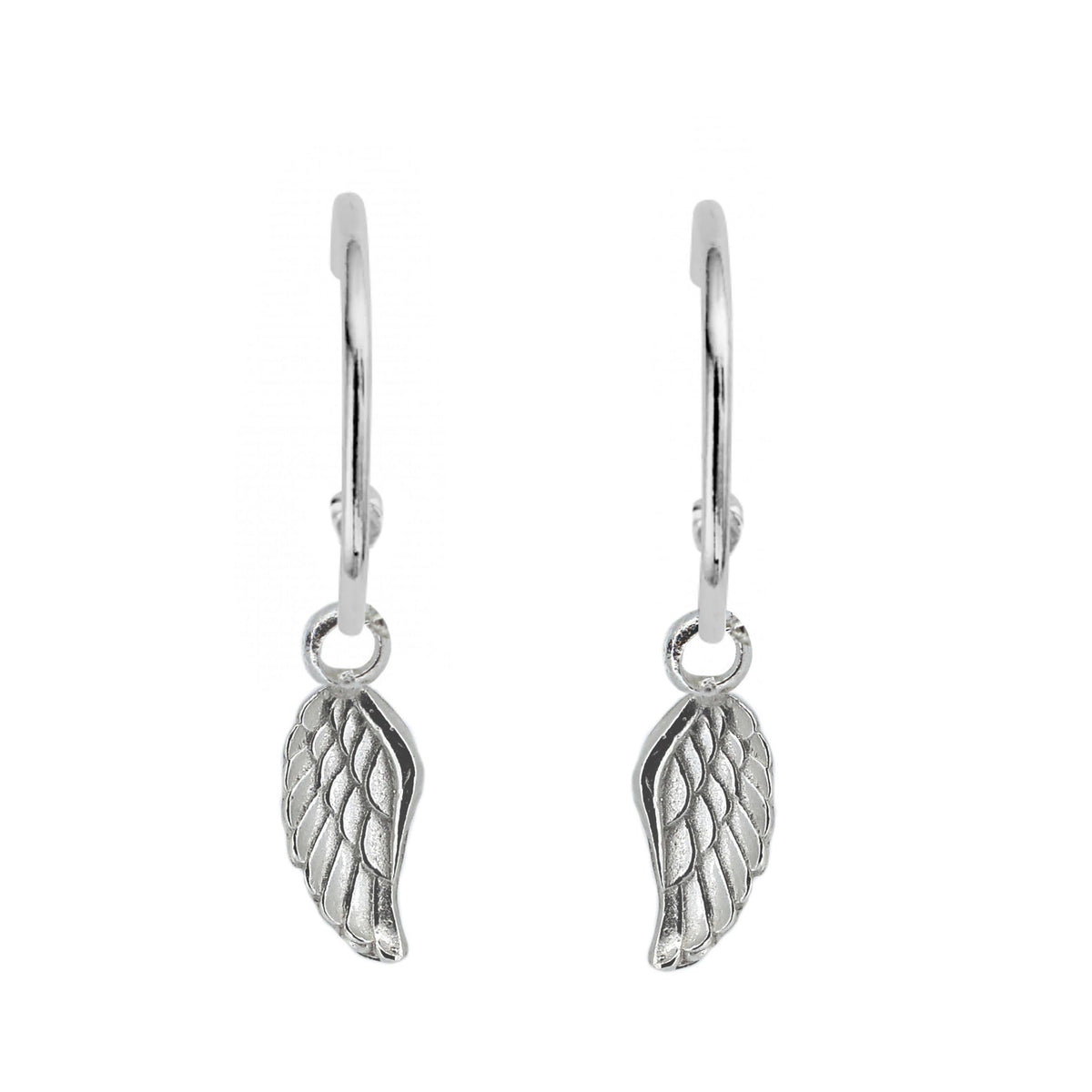 Large Angel Wing Hoops