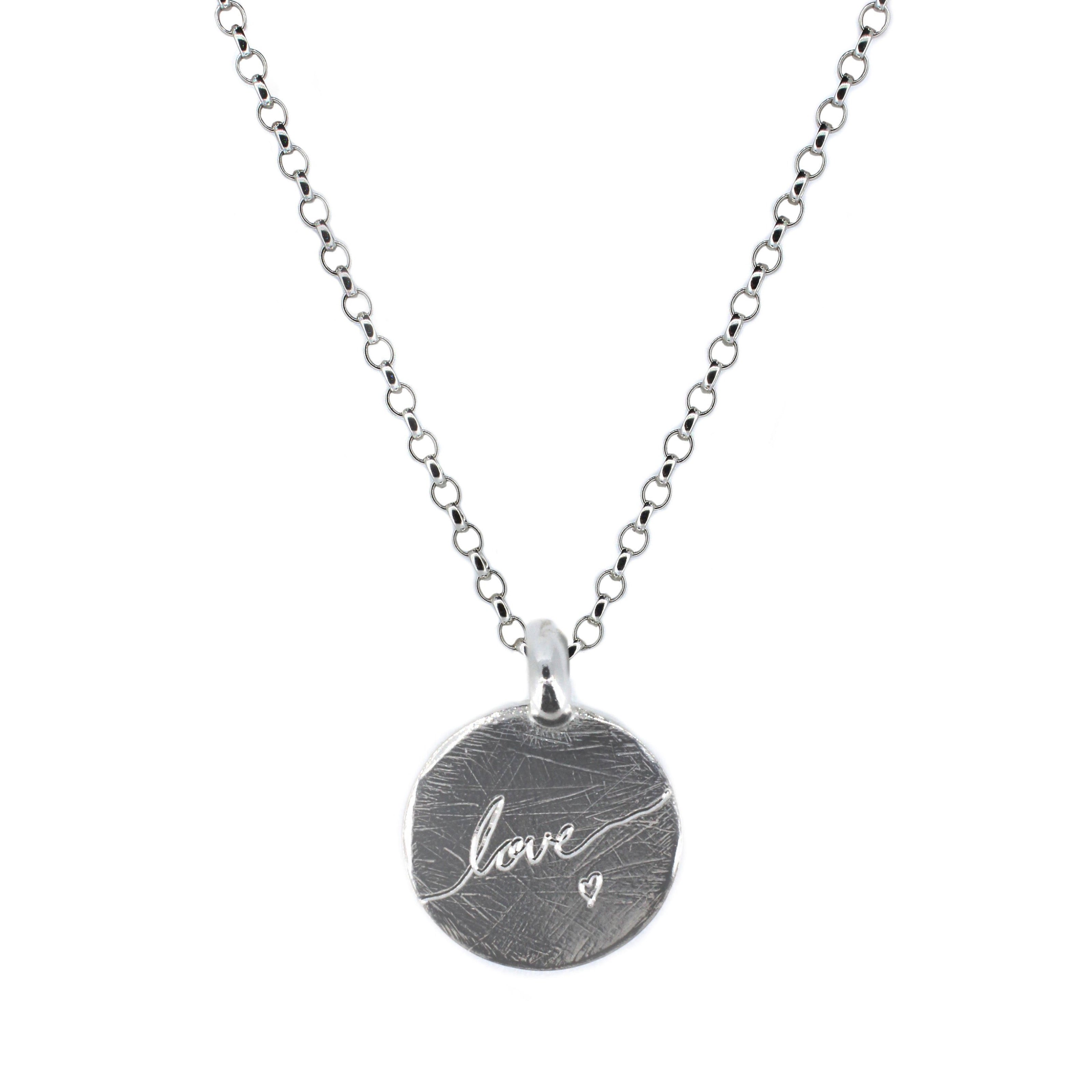 Love Disc Necklace