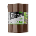 Wavy Plastic Garden Lawn Edging, H=20CM, L=9M, Brown