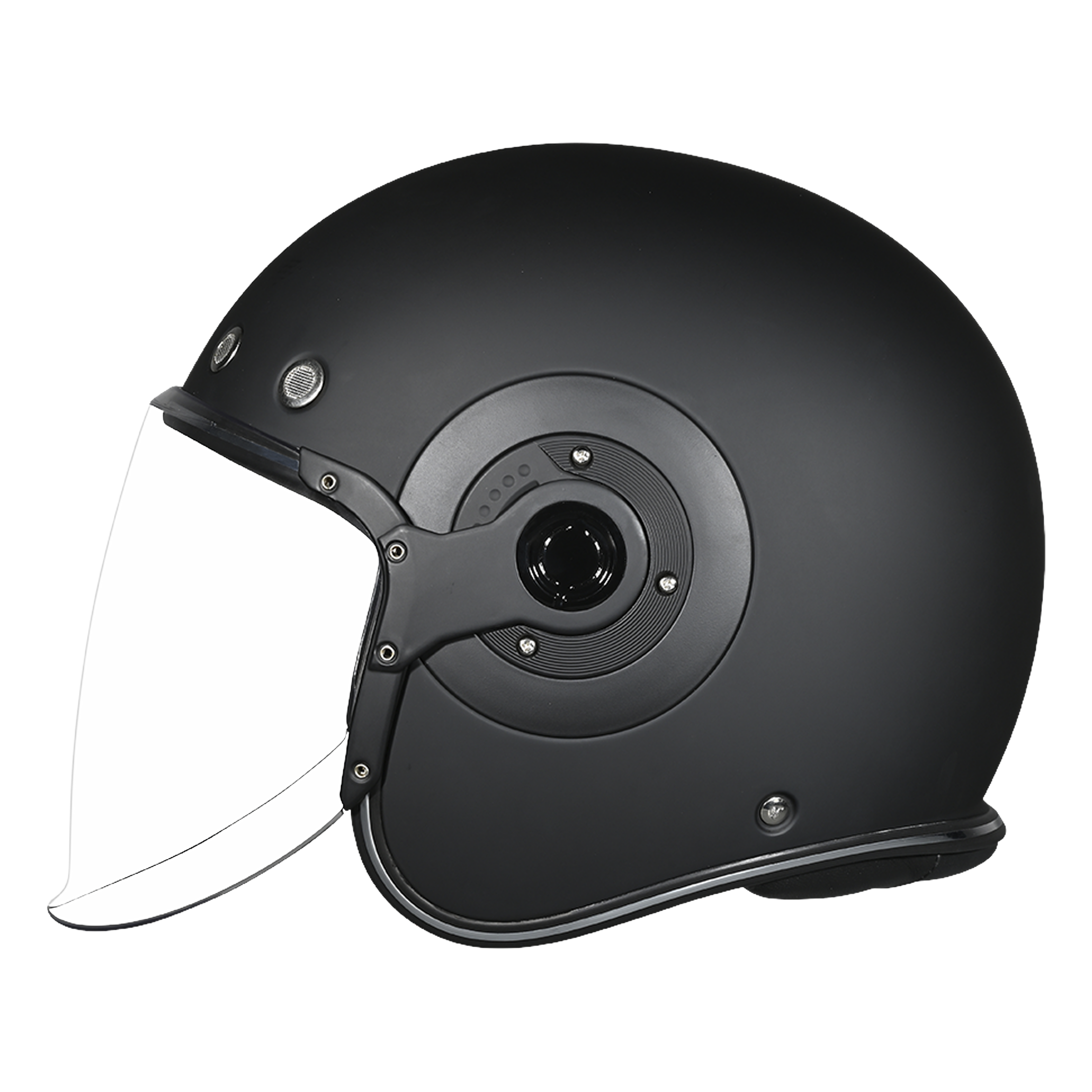 D.O.T. & ECE Daytona Retro Jet- Dull Black