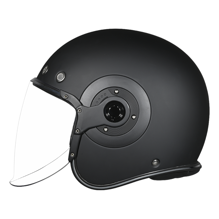 D.O.T. & ECE Daytona Retro Jet- Dull Black