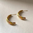 Vaani Luxe 18k Gold Plated Candy Stripe Earrings