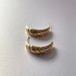 Vaani Luxe 18k Gold Plated Candy Stripe Earrings
