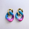 Bryce Cobalt Metallic Ombre Earrings