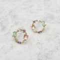 Saffy Blush Jewelled  Wreath Studs