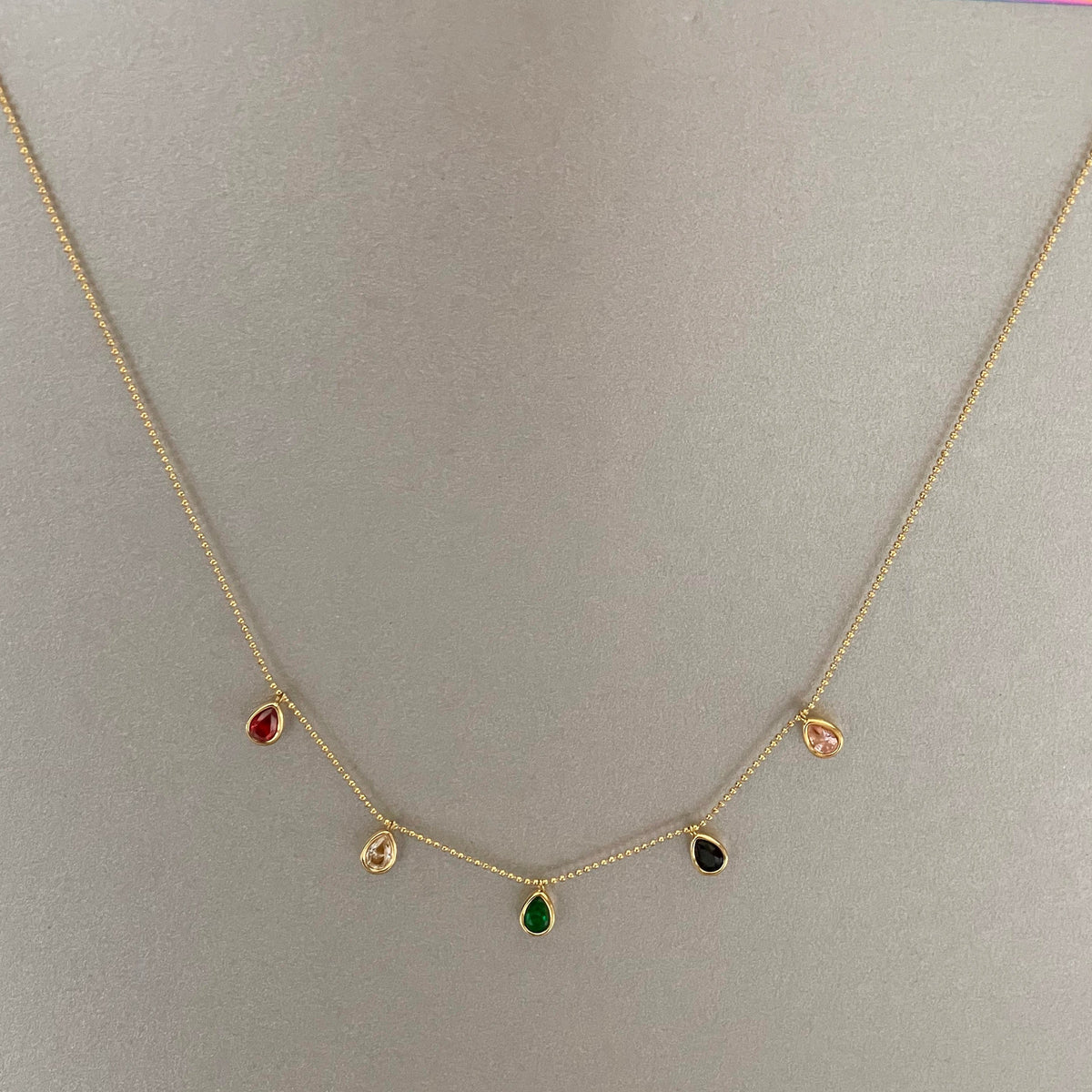 Emilia Luxe Collar Joya Bañado en Oro de 18k