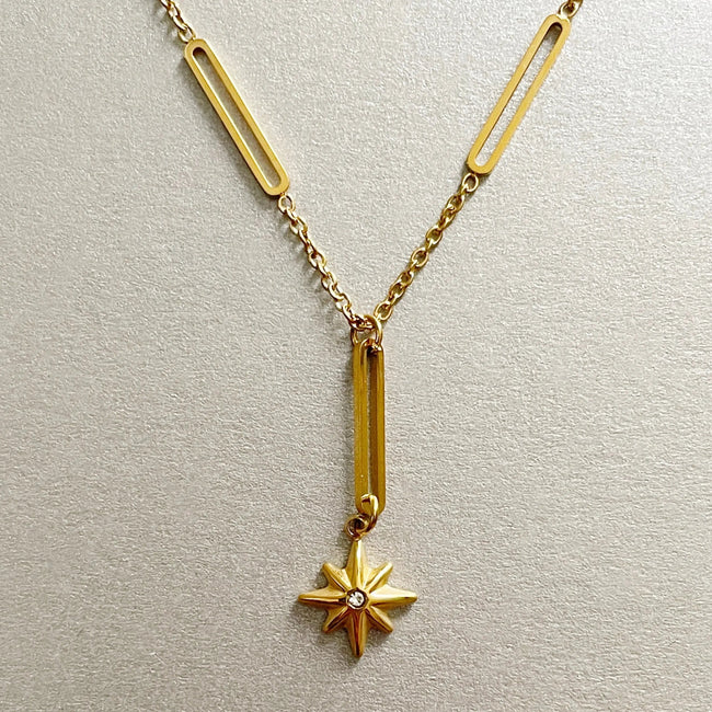 Tara Luxe 18k Gold Plated Star Necklace
