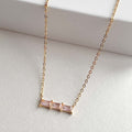 Gia Luxe 18k Gold Plated Blush Necklace