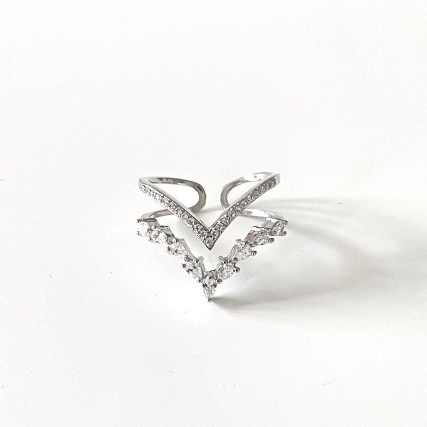 Ziva Double Wishbone Ring