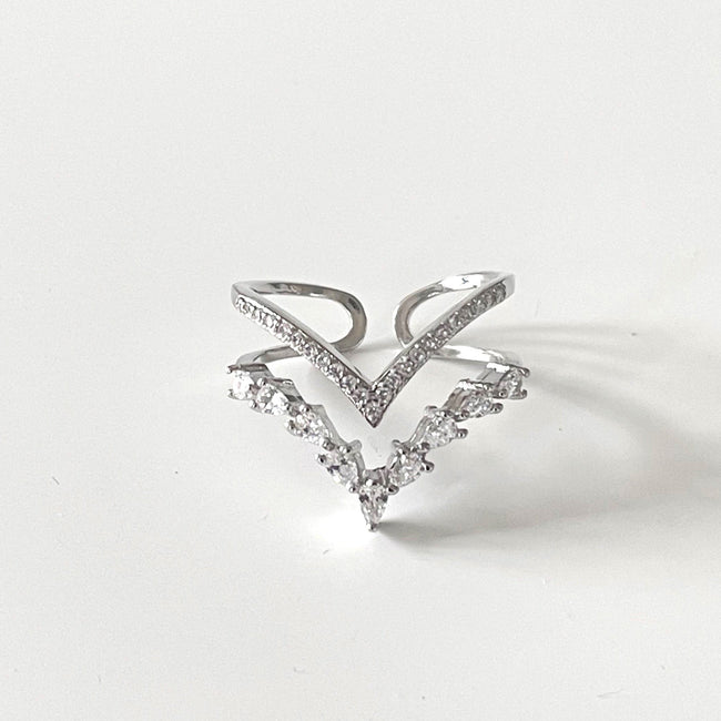 Ziva Double Wishbone Ring