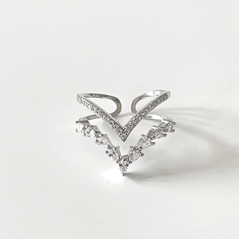 Ziva Double Wishbone Ring