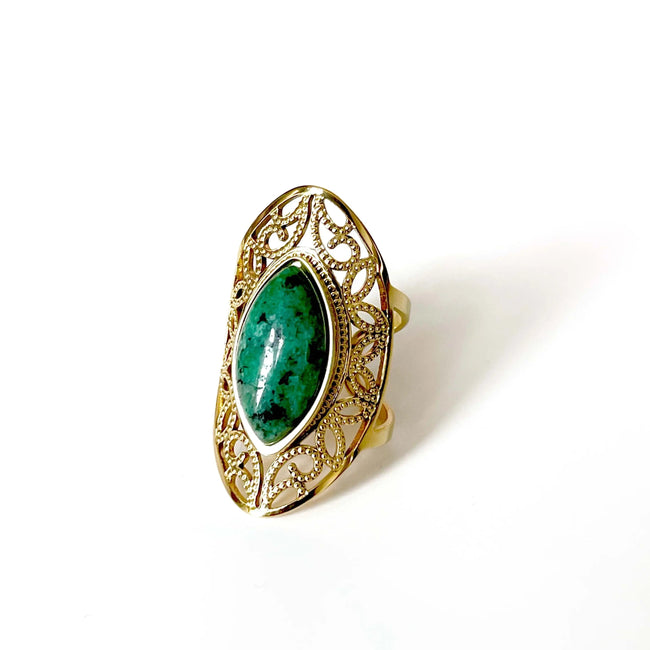 Temperance Luxe 18 Karat vergoldeter Ring
