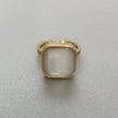 Hestia Luxe 18k Gold Plated White Ring