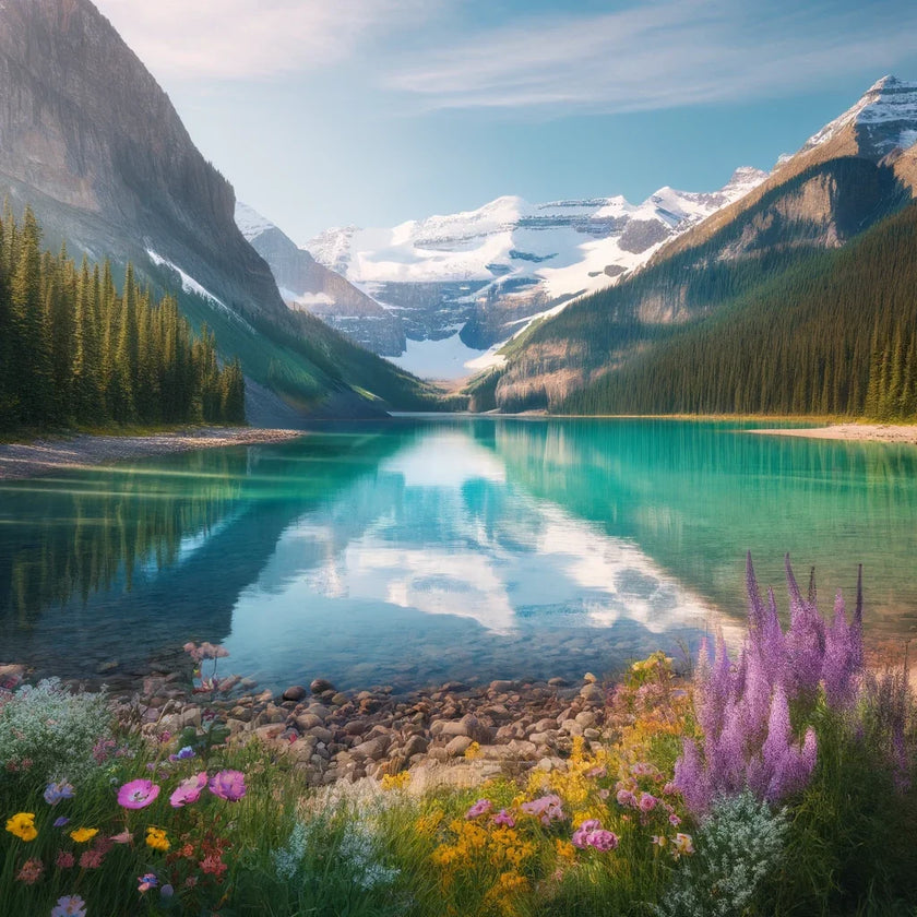 Lake Louise Tranquility Canvas