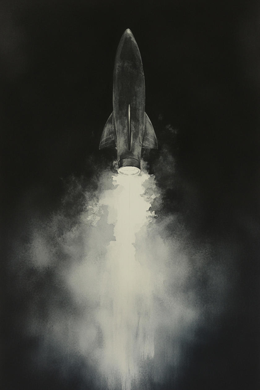Launching Rocket Canvas